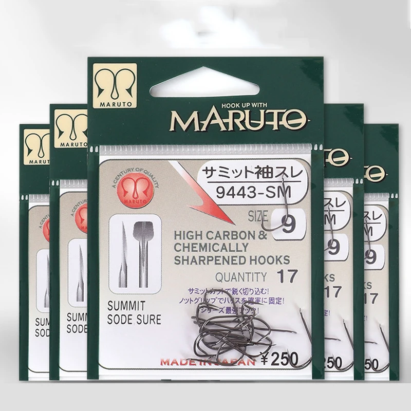 Фото Черный бархатный крючок MARUTO с рукавами, крючок без зазубрины, SP игольчатый слот для ручки, японский оригинальный плоский карася стандарта №2