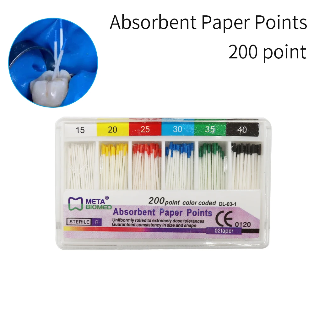 200pcsDentalMaterialAbsorbentPaperPointsDentistProducts002