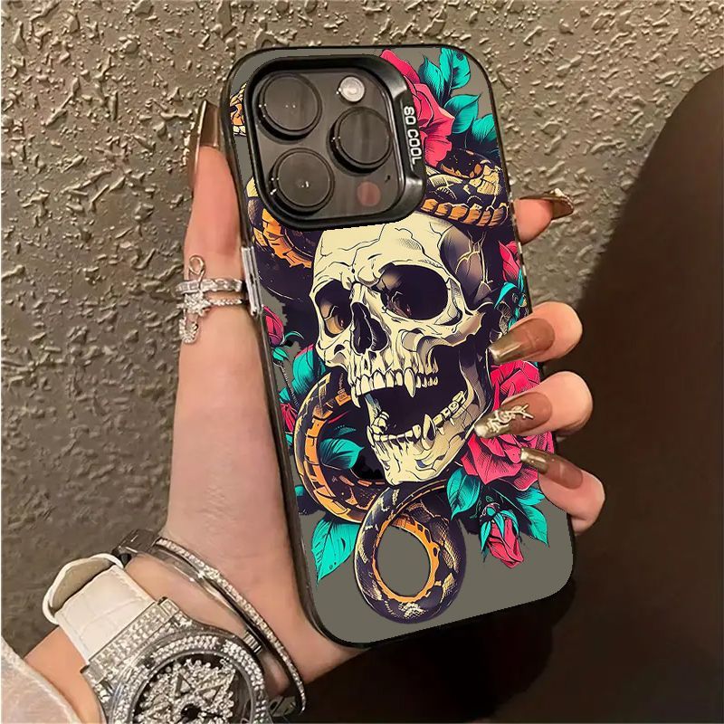 Luxury Skull Rose Cartoon Phone Case for Xiaomi Mi 14T 14 13 12 12T 11 Lite Poco X6 F6 F5 X5 F4 F3 X3 GT Pro 4G 5G Back Cover