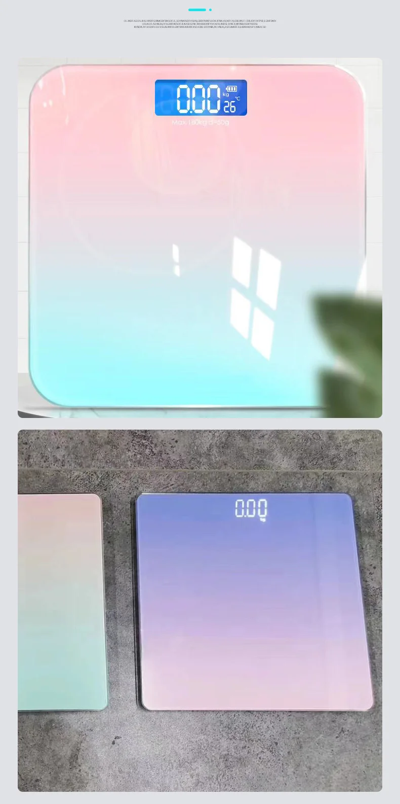 Description Picture 6 of itemGradient Human Body Scale High-precision Electronic Scale Human Body Intelligent Weight Scale Home Rechargeable Weighing Scale