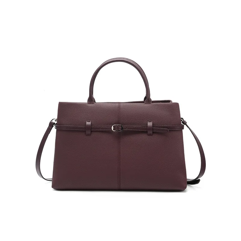Elegant Women's Large-Capacity Luxury Tote and Shoulder Bag in Premium Cowhide