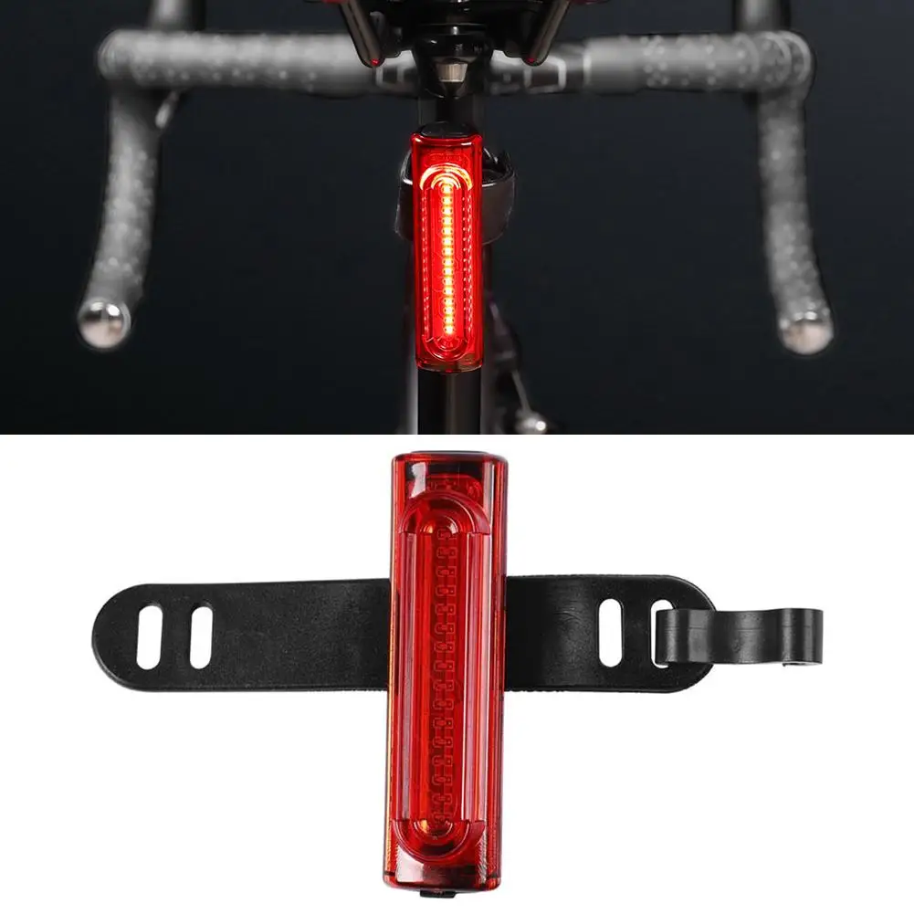 

Bike Tail Light USB Rechargeable Taillight Waterproof Accessories Light Bicycle Led Cycling Mountain Warning Lightweight U4B8
