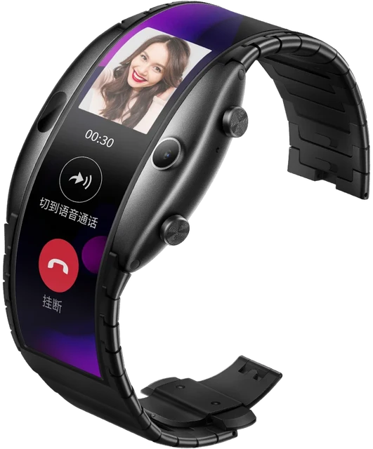 New Nubia ALPHA Watch phone 4.01" foldable flexible display Sports  Real-time message reminder calling Mid-air gestures - AliExpress