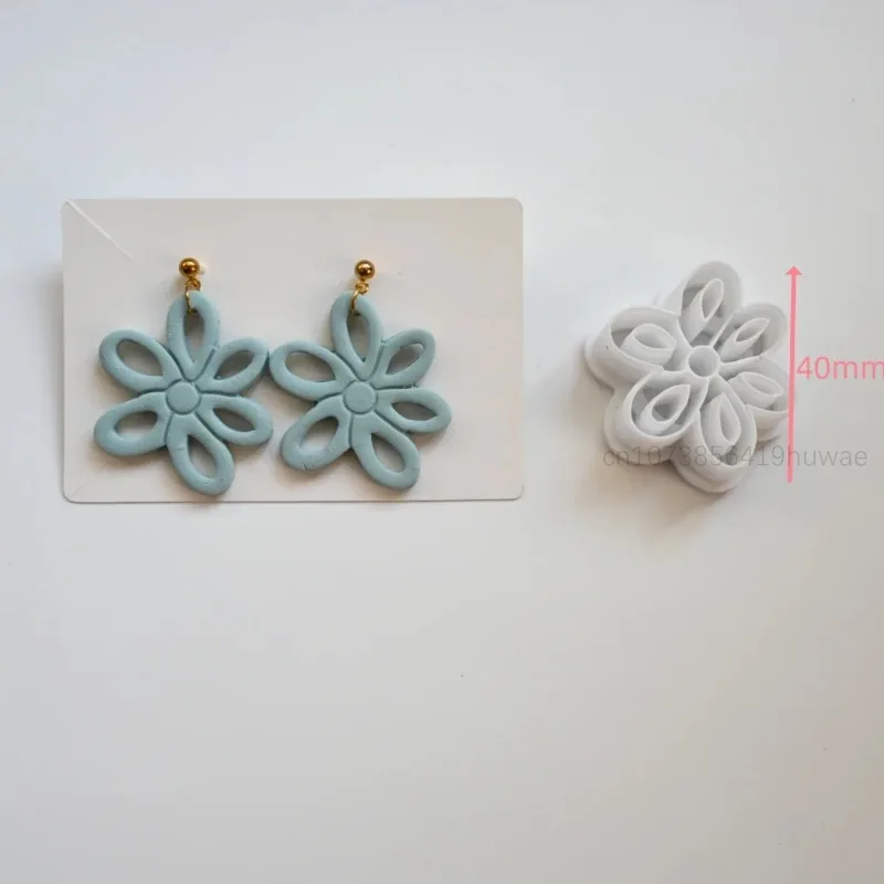 Droplet Round Flower Polymer Clay Cutters Curve/Arc Pottery Clay Cake Roll DIY Earring Pendant Jewelry Cutting Mold Ceramic Tool polymer clay tools pottery tools clay sculpting tools pottery sculpting tools clay craft tool