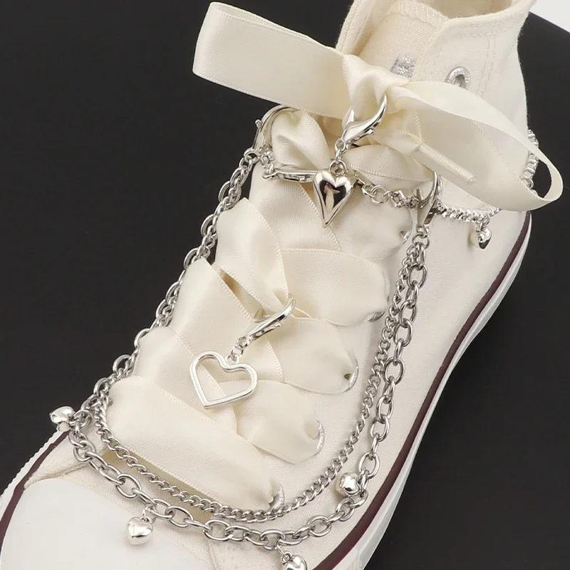 Bling drahokamu bota běžící pás boty okouzluje nerez ocel bota dekorace dutý hvězda milovat přívěsek perla dvojitý vrstva sladké hustý