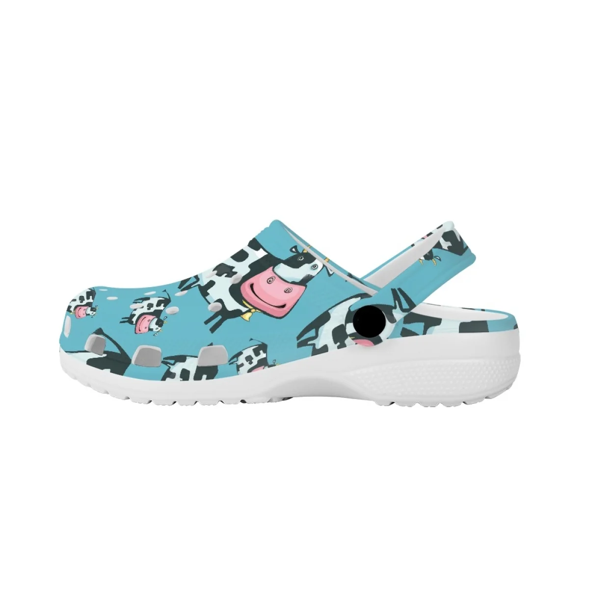 Cute Cartoon Cow Design Slippers New Lightweight Non-slip Home Flats Shoes Couple Indoor Breathable Travel Beach Sandals Slides