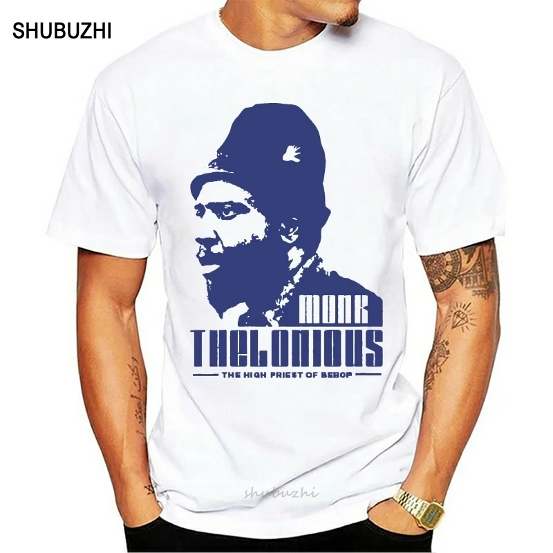 Thelonious Monk Jazz Music T-Shirt – Unisex, Heather Grey, Size Large, High-Quality Digital Print
