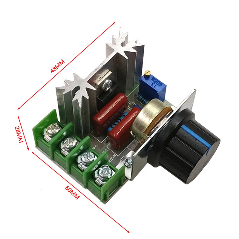 

2000W SCR Voltage Regulator Speed Controller Thermostat Voltage Regulator Module