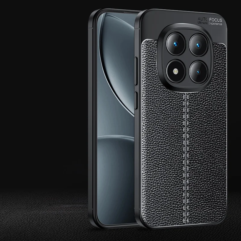 Premium Shockproof TPU Soft Leather Phone Bumper Back Armor Case Cover - New Durable Design
