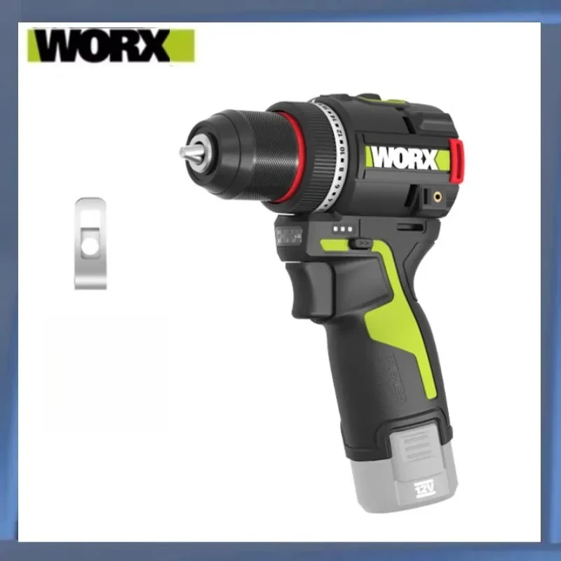 WORX WU135 무선 전기 드릴 12V 50Nm 1800rpm 브러시리스 금속 가공 스마트 클러치