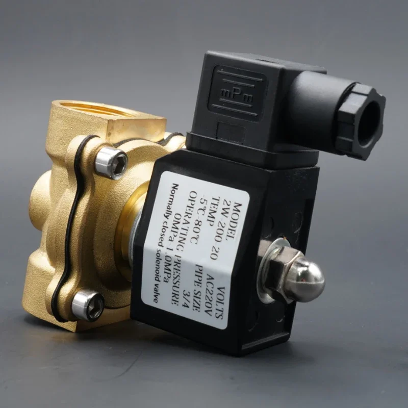 Solenoid Water Valve Solenoid Valve Water Valve Normally Close Brass Valves 220V12V24V Air Water Gas Diaphragm 1/4" 3/8" 1/2" 3/4" 1" 2"