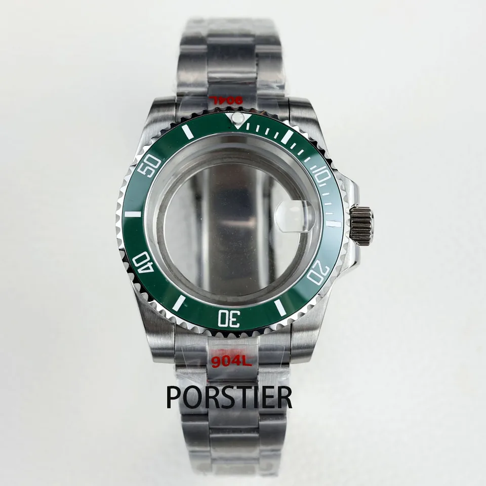 Custodie Per Orologi Da Uomo Submariner Da 40mm 38mm Lunetta In Ceramica Vetro Zaffiro Per Seiko Nh34 Nh35 Nh36 Miyota 8215 Movimento Quadrante - Foto 3