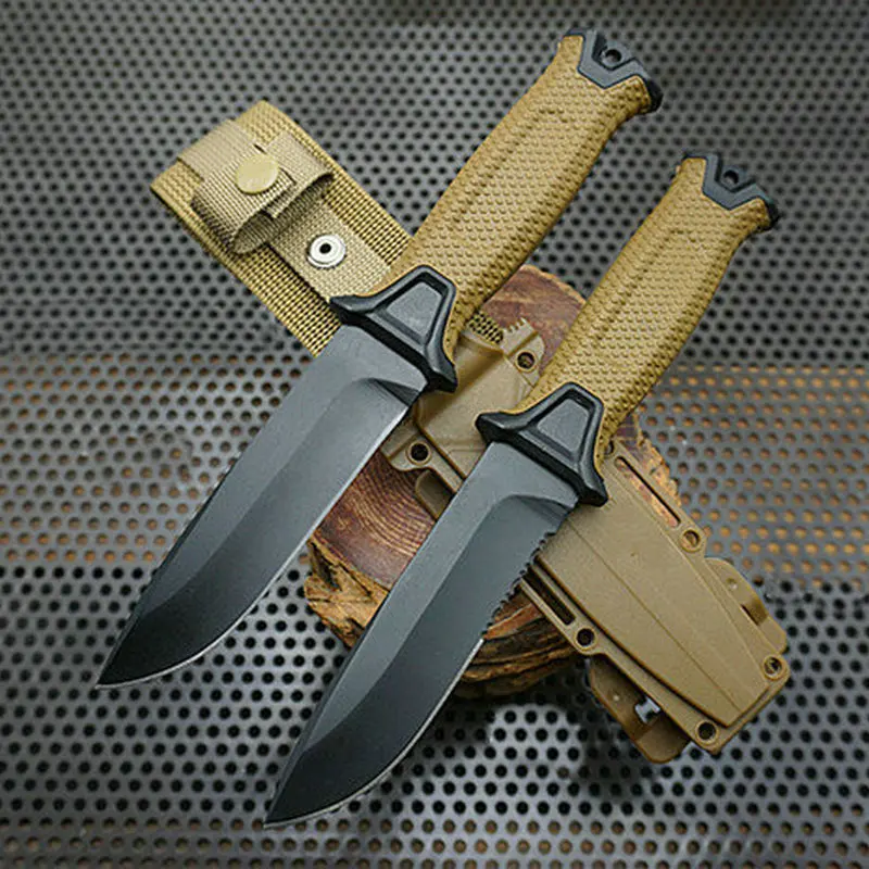 

Trskt Fixed Blade Knife 12c27 Steel Blade Fiberglass Handle Nylon Sheath Hunting Knife Survival Camping Outdoor Tool Dropship