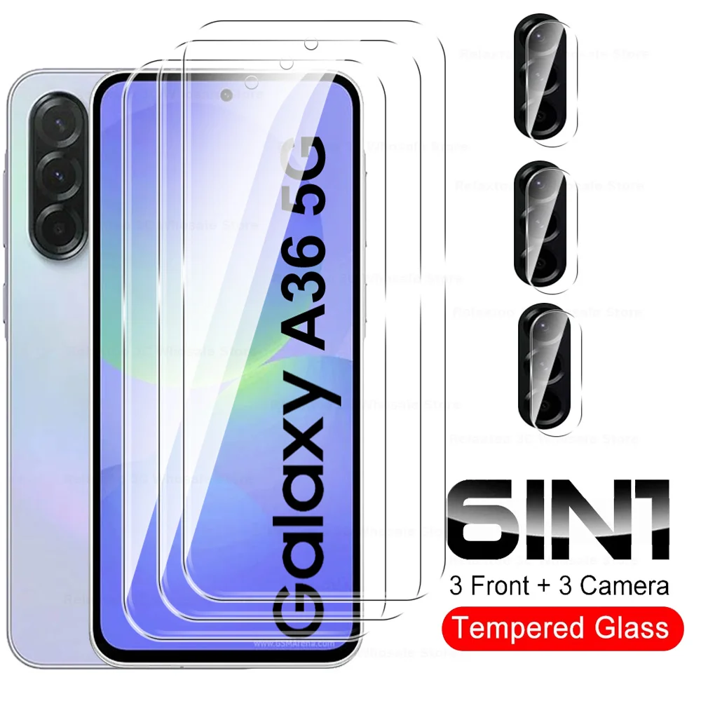 Premium 6-in-1 Tempered Glass Screen & Camera Protector