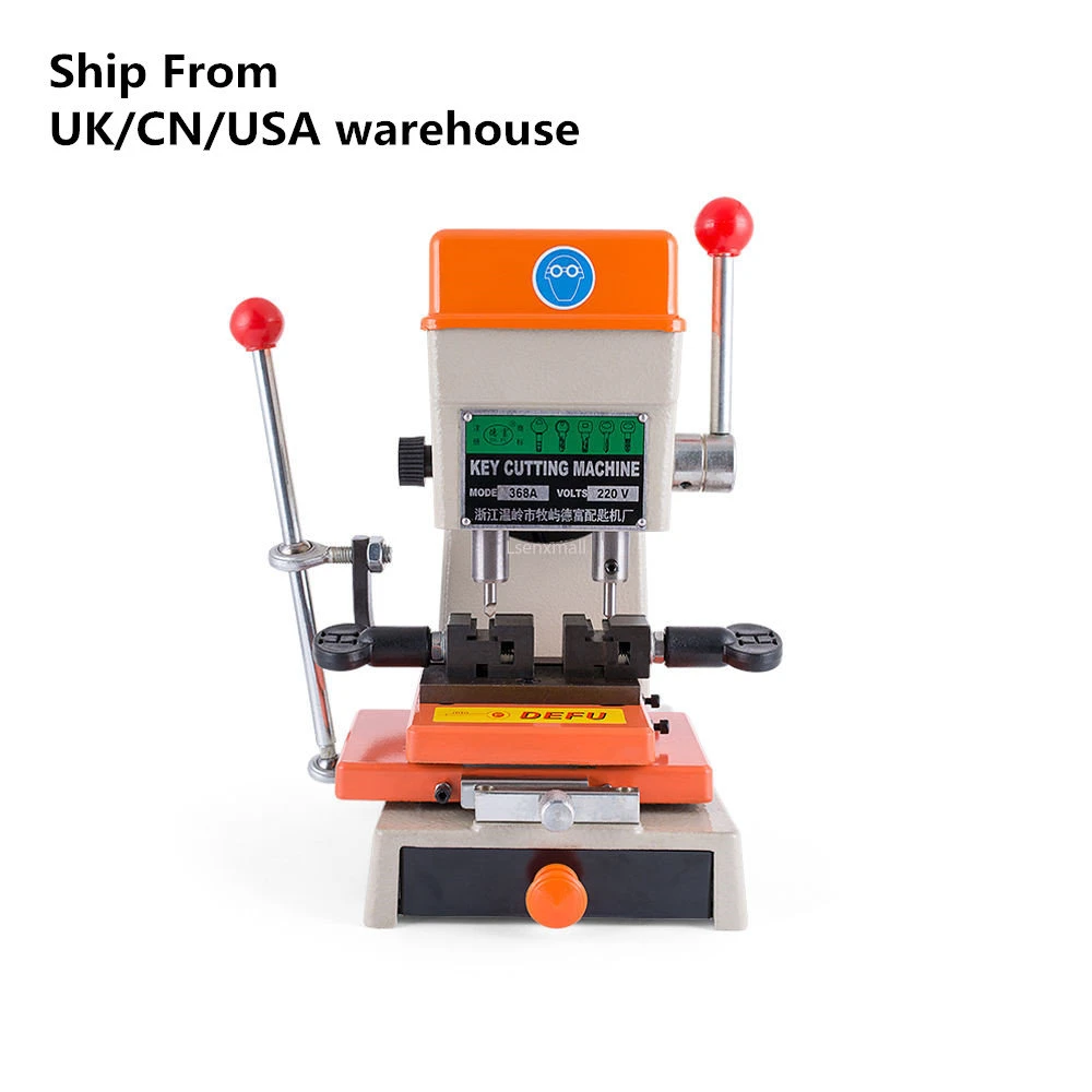 DeFu 368A Laser Key Cutting Copy Duplicating Machine Drill Reproducer Locksmith For Car Door Key