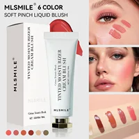 Girl's Watercolor Liquid Blush Beauty Natural Velvet Matte Creamy Cheek Rouge 6 Colors Facial Blusher Tint Peach Blush Makeup 1