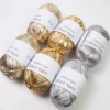 100g/Roll Metallic Cloth Fabric Yarn for DIY Bag Shoes Knitting Crocheting Flat Imitation Leather Shiny T-Shirt Yarn Thread 5
