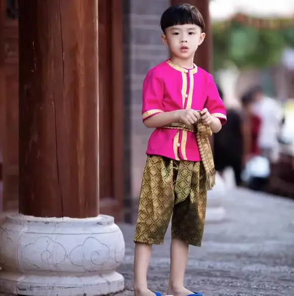 

Одежда для мальчиков Dai в сисхуанбане, Китайская Этническая Одежда