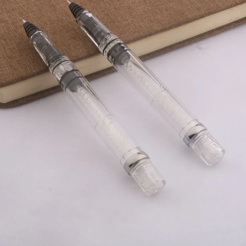 Posture Correction Piston Fountain Pen Transparent White bullet Needle 0.38mm 0.5mm Business Office School Supplies Writing images - 6
