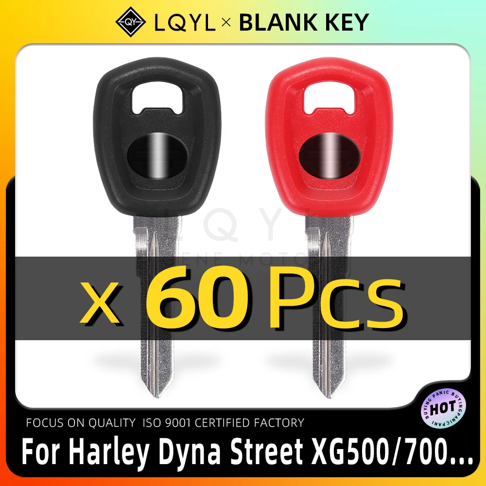 

60Pcs Motorcycle New Key Uncut Blank Replace Keys For Harley Dyna Street XG 500 700 750 XG500 XG700 XG750 2015 2016 2017 2018
