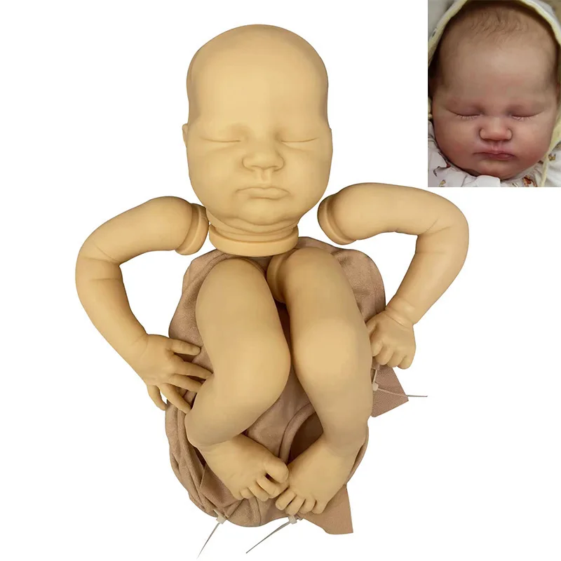 

18inch Bebe Reborn Kit Limited Edtion Quinlyn Newborn Baby Size Fresh Color Reborn Doll Kit with Body and Coa reborn kit