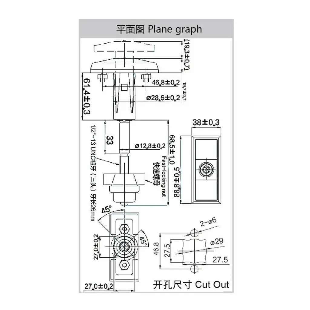 Drawer Lock Cabinet Door Lock Door Lock Buckle Snack Soda Food Coffee Vending Machines Lock T Handle Lock 3pcs Keys