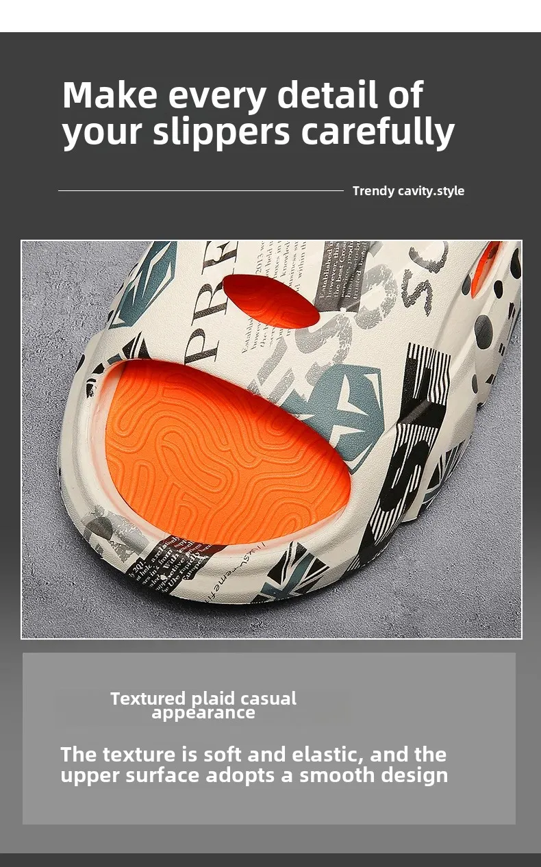 Men's Athletic Slippers Non-Slip EVA Sole