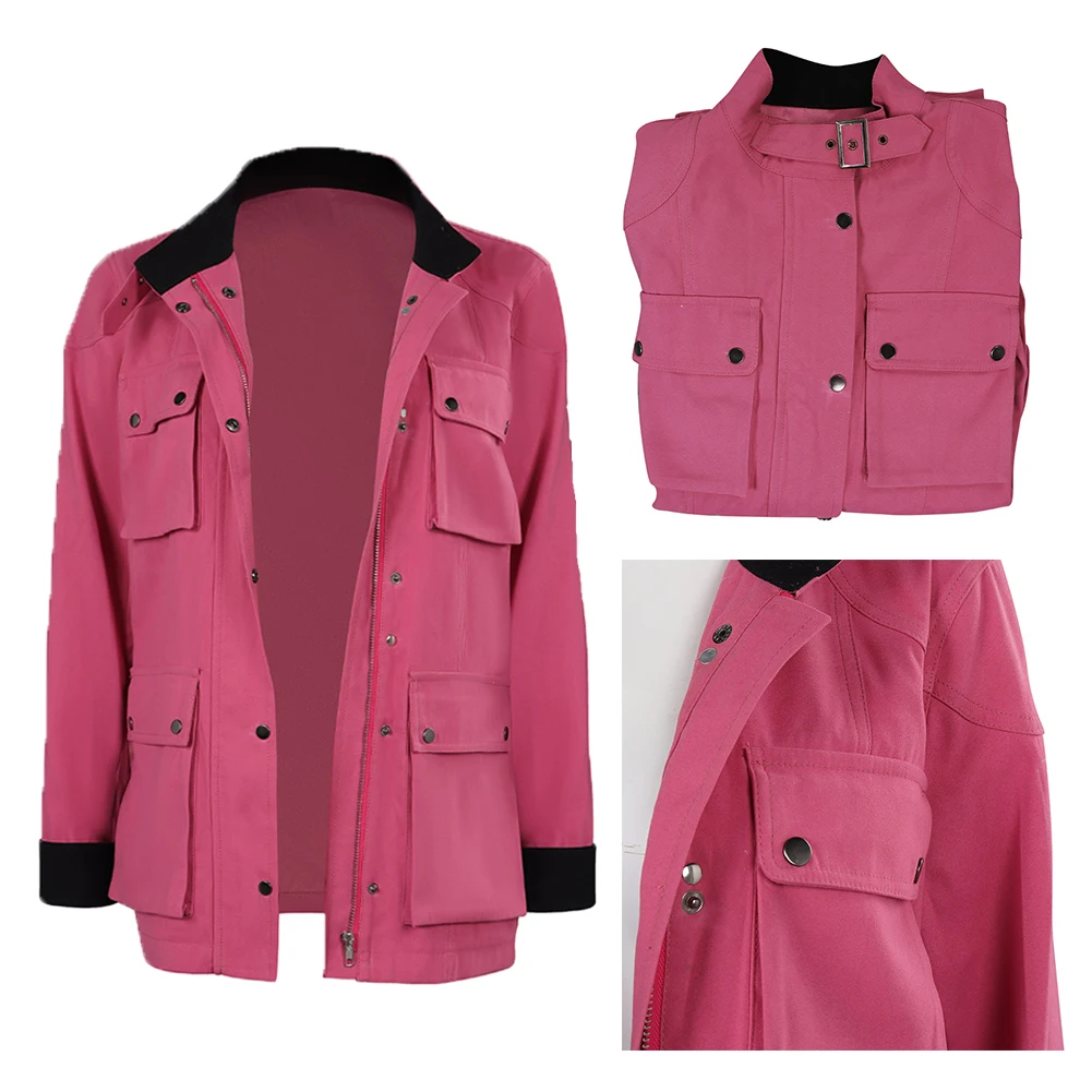 

Secret Cos Invasion Abigail Brand Cosplay Costume Adult Women Jacket Coat Roleplay Outfit Halloween Carnival Party Disguise Suit