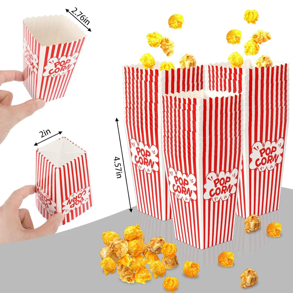 Sacchetti Popcorn Per Feste - 25 Pezzi, Piccoli, Carta Kraft - Foto 12