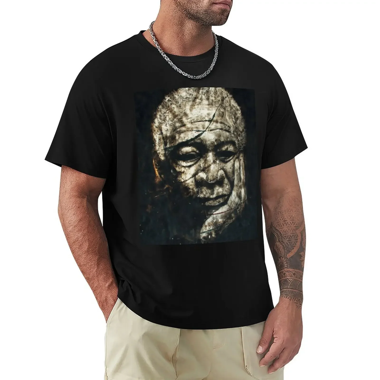 

Morgan Freeman T-Shirt cute clothes summer top heavy weight t shirts for men Aesthetic clothing tops mens white t shirts