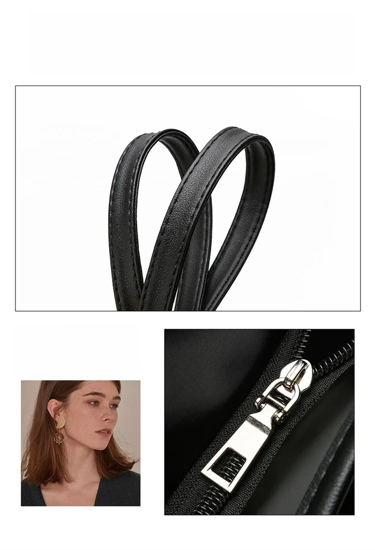 Dam 2024 Moderiktig Canvas Axelväska Minimalistisk Oxford Buttot Vattentät Stor Kapacitet Mammaväska_voghion.com