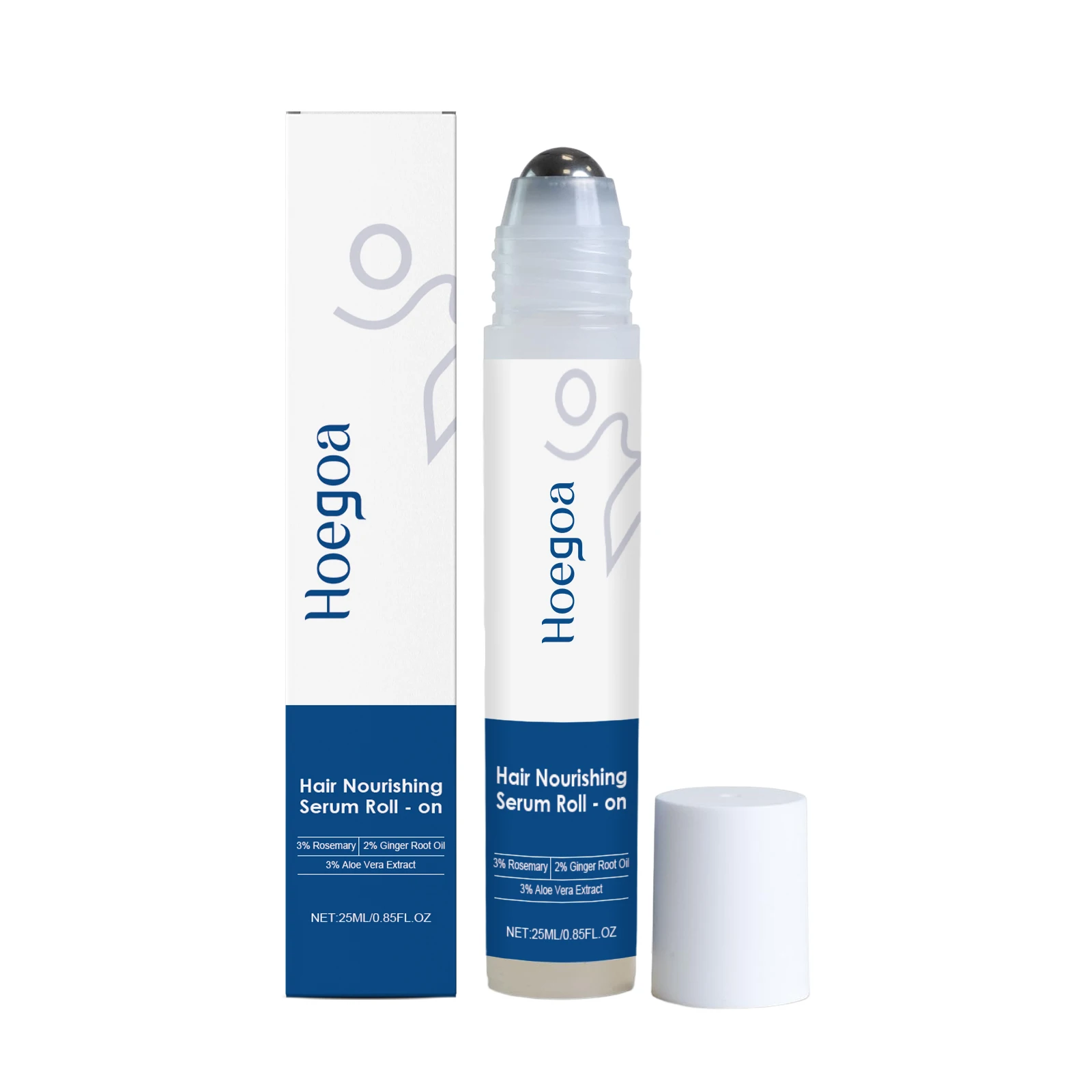 25ml Rosemary Hair Growth Roller Essence Reduce Hair Breakage Bifurcate Increase Hair Density Nourish Strengthen Toughen