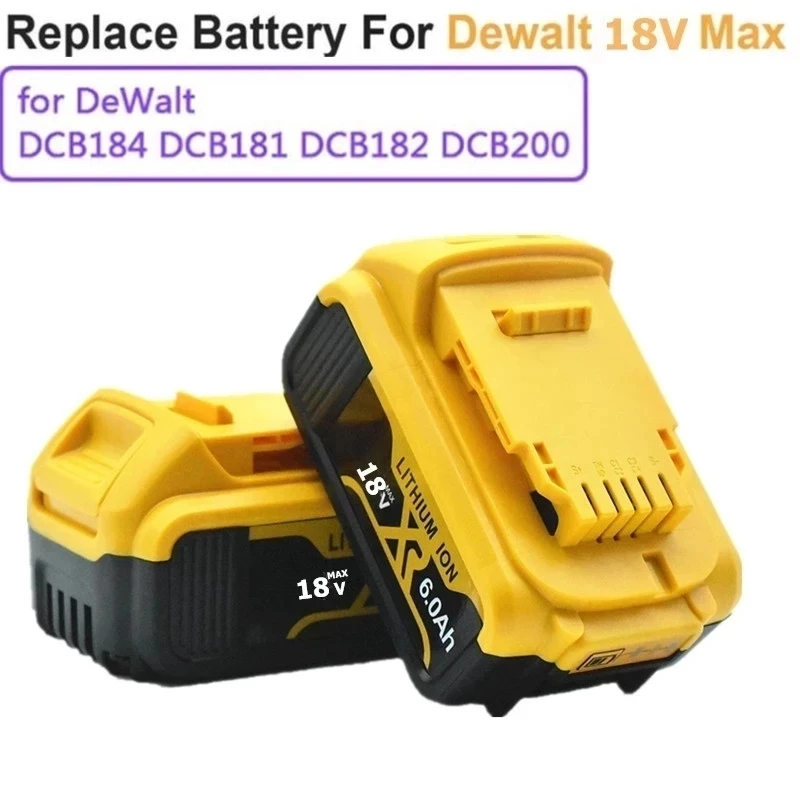 100 Original for DeWalt 18V 6000mAh rechargeable power tools battery