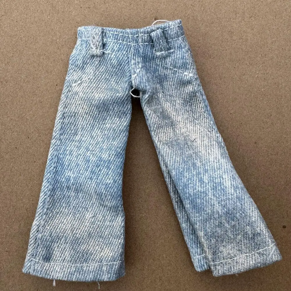 Handmade Vintage Hip-Pop Doll Trousers - DIY Accessory