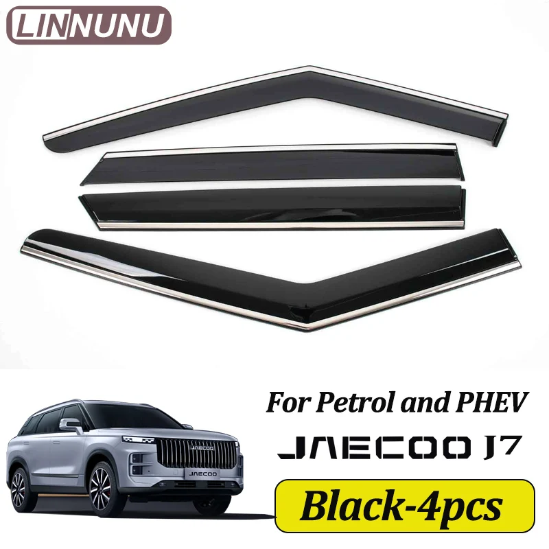 2 Copri Specchietti Antipioggia In PVC Per Jaecoo 7 PHEV 2024-2025 | Flessibili E Adesivi | Protezione Da Pioggia E Sole