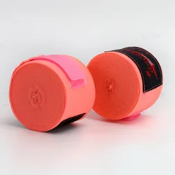 Cotton Boxing Hand Wraps - 2 Rolls, 5M Sports Strap for Kickboxing and MMA Training (Cherry blossom)