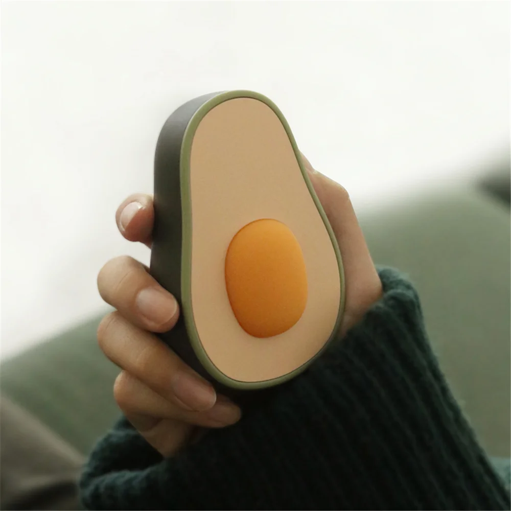 

Great gift Avocado shape Power Bank Reusable Hand Warmer with Heat Therapy