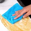 10/1x Microfiber Cleaning Cloth Double Layer Super Absorbent Towels Thickened Soft Drying Cloths Kitchen Car Care Washing Towel 2