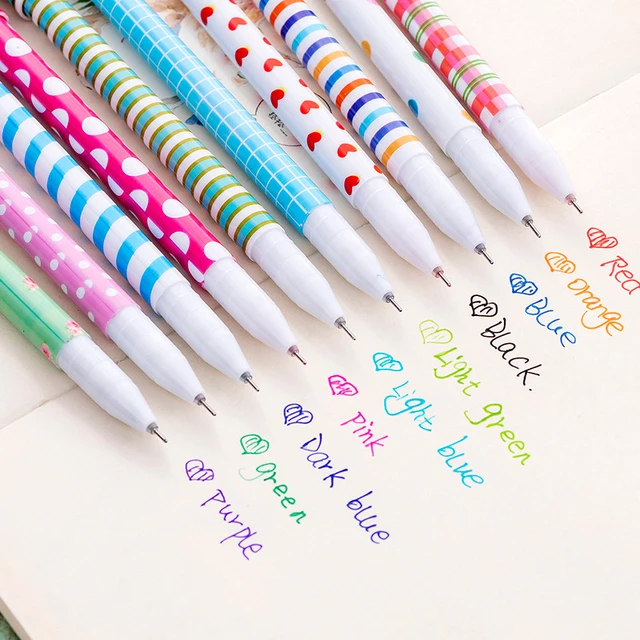 Mini Ball Pen Plastic Bubble Pen 6 Colors Taking Notes Durable Drawing  Color Pen Supplies - AliExpress