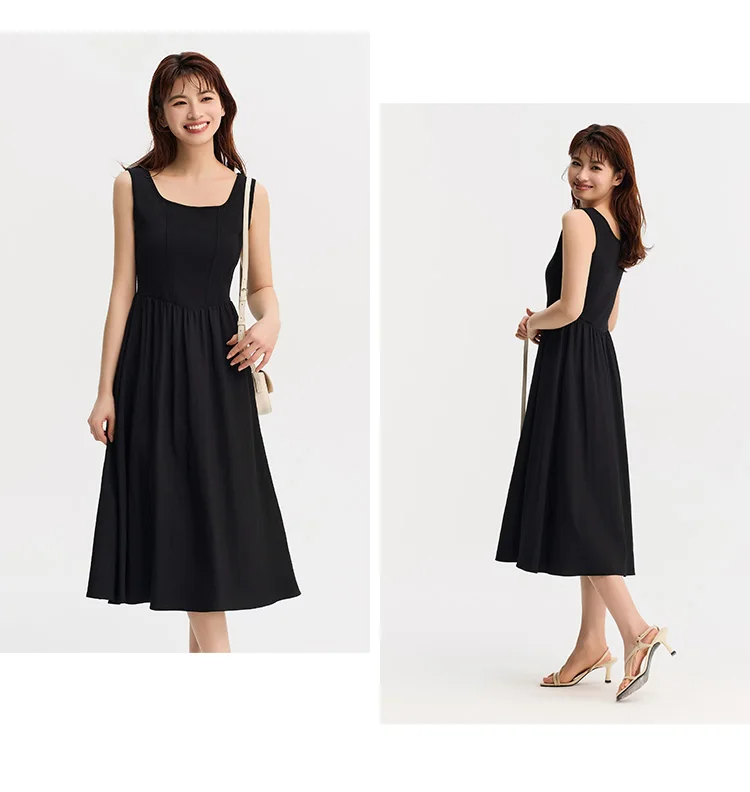 Vestido de verano para mujer, elegante y ajustado, con textura de patchwork, midi, novedad