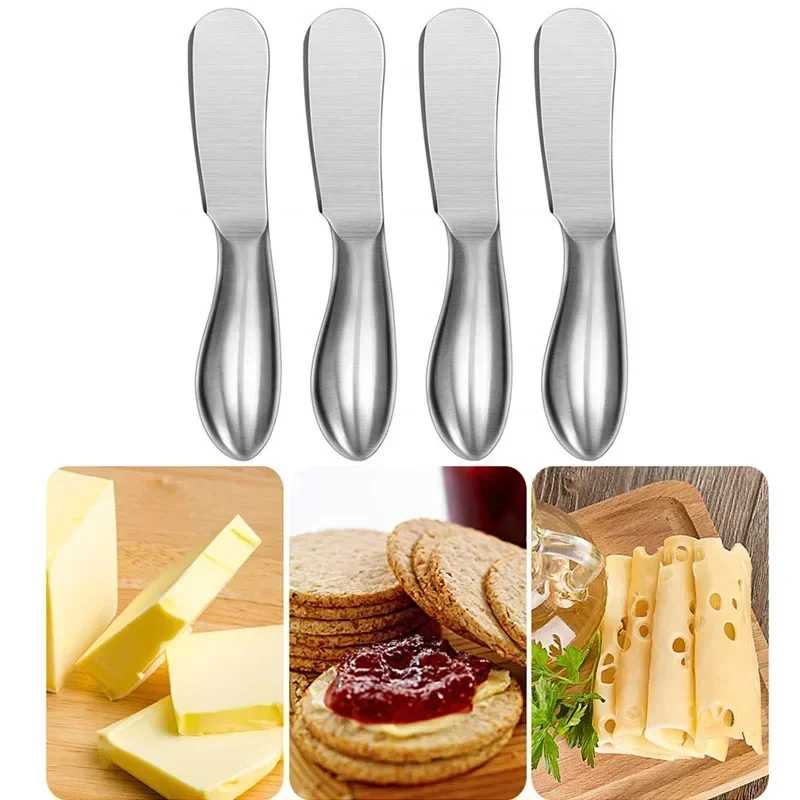 Stainless Steel Cheese Knife Butter Cutter Kitchen Baking Tool Cake Cream Spatula Scraper Breakfast Sandwich Slicer Jam Spreader