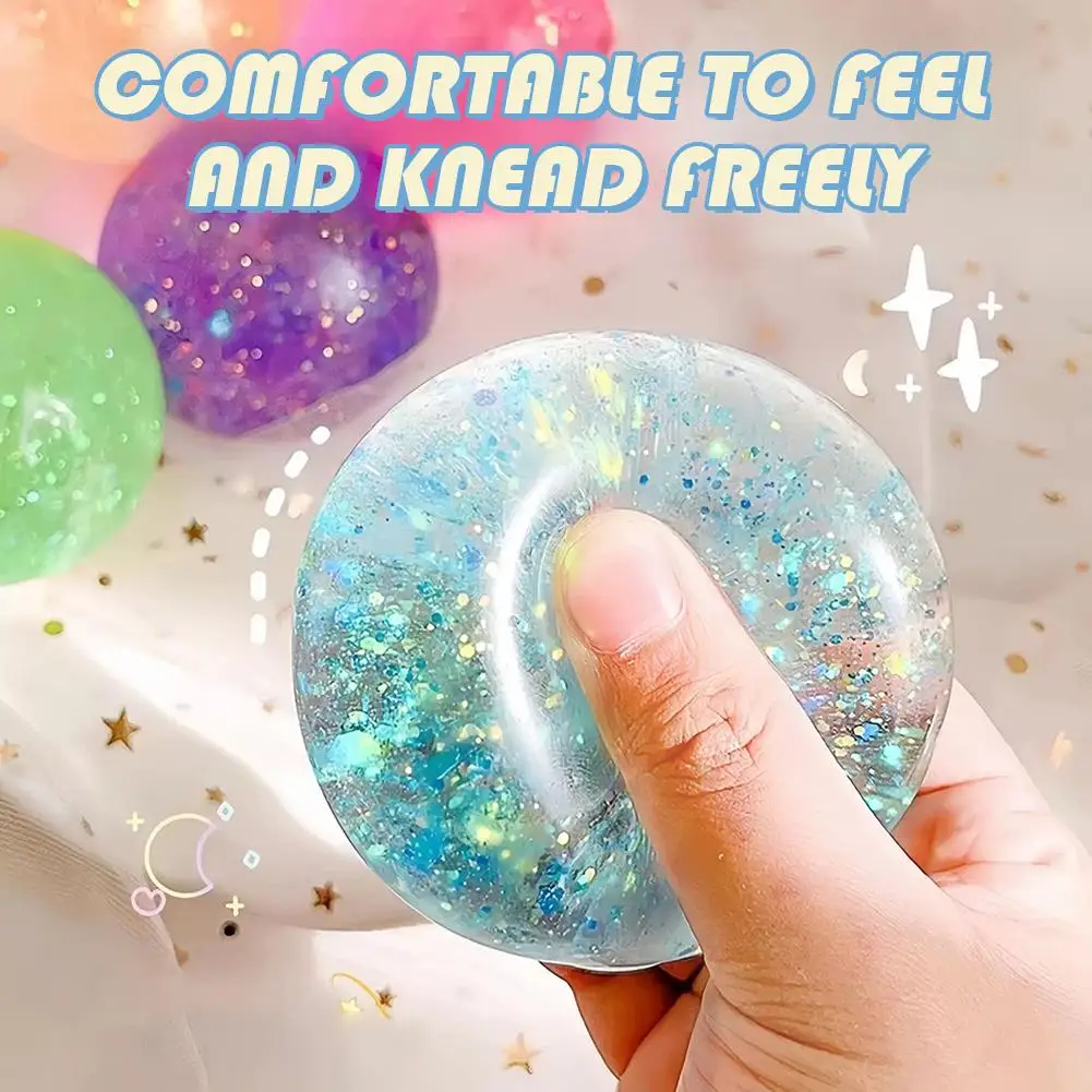 Glitter sensorisch fidget speelgoed rekbaar stressvermindering_voghion.com