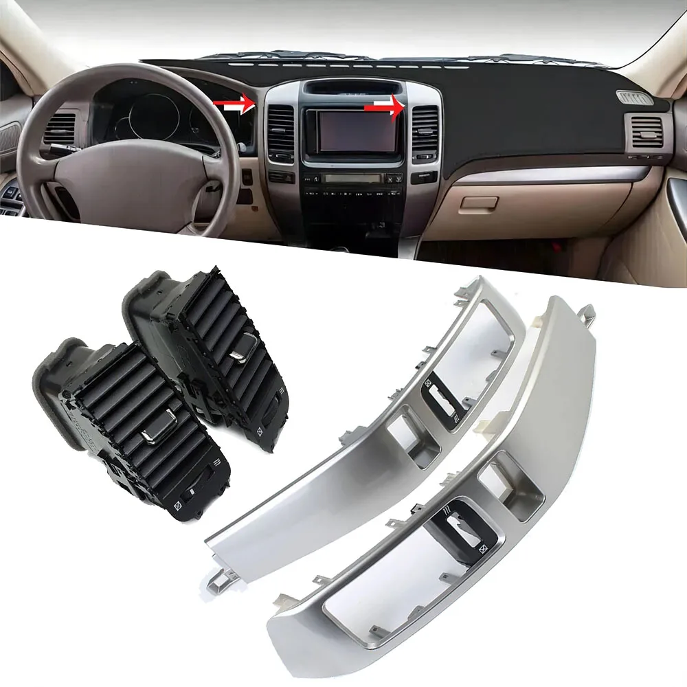 Center A/C Dash Air Vent Trim Panel Grille Konsole Outlet Einsatz Rahmen für 2003-2009 Lexus GX470 Toyota Land Cruiser Prado 120