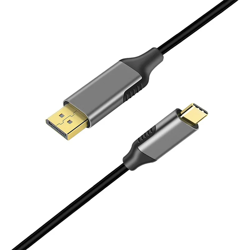 CŸ USB 3.1 DP   ̺ USB-C ÷ Ʈ, ƺ  ο Ʈ ȣȯ, 1.8M , 4K, 60Hz