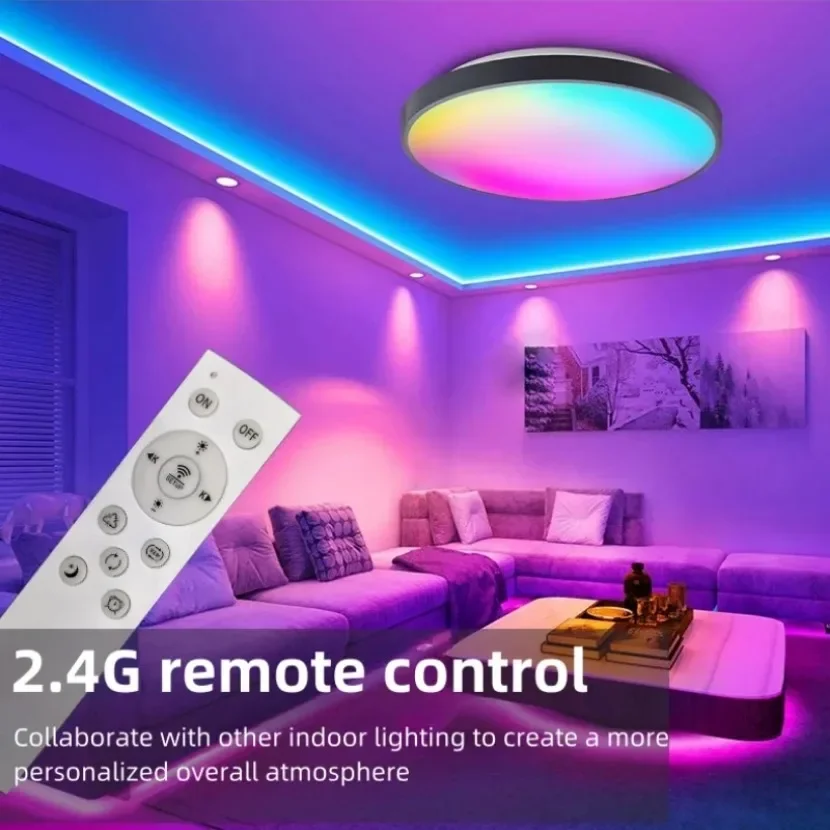 TUYA Smart LED Ceiling Light RGB WIFI Voice APP Control Alexa Google Home Light Bedroom Living Room Decoration Lighting Fixtures