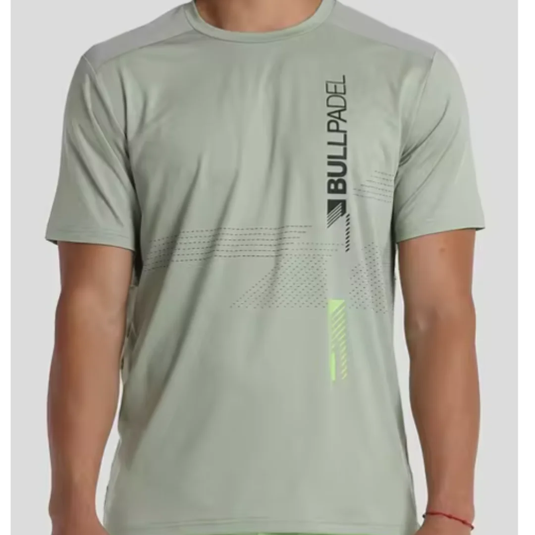 T-Shirt Bullpadel Summer Outdoor Sports Breathable Men's Tennis Tee Clothing Running Fitness Workout Top Tennis Training Uniform 6