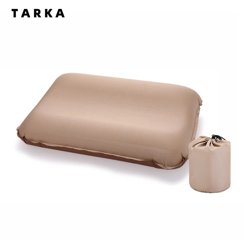 TARKA Camping Sleep Pillow Ultralight Self-Inflating Pillow Compressible Air Pillow Outdoor Hiking Camper Sleeping Gear Supplies