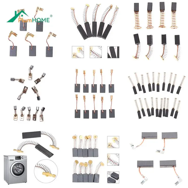 

10/4//1Pcs Carbon Brush Multi Power Tool Electric Hammer Angle Grinder Graphite Brush Replacement For Motors Dremel Rotary Tools