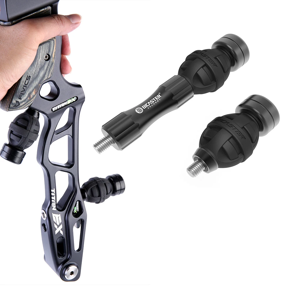 BICASTER Archery Recurve Bow Riser Damper + Weight Stabilizer Reduce Vibration for Archery Hunting Shooting