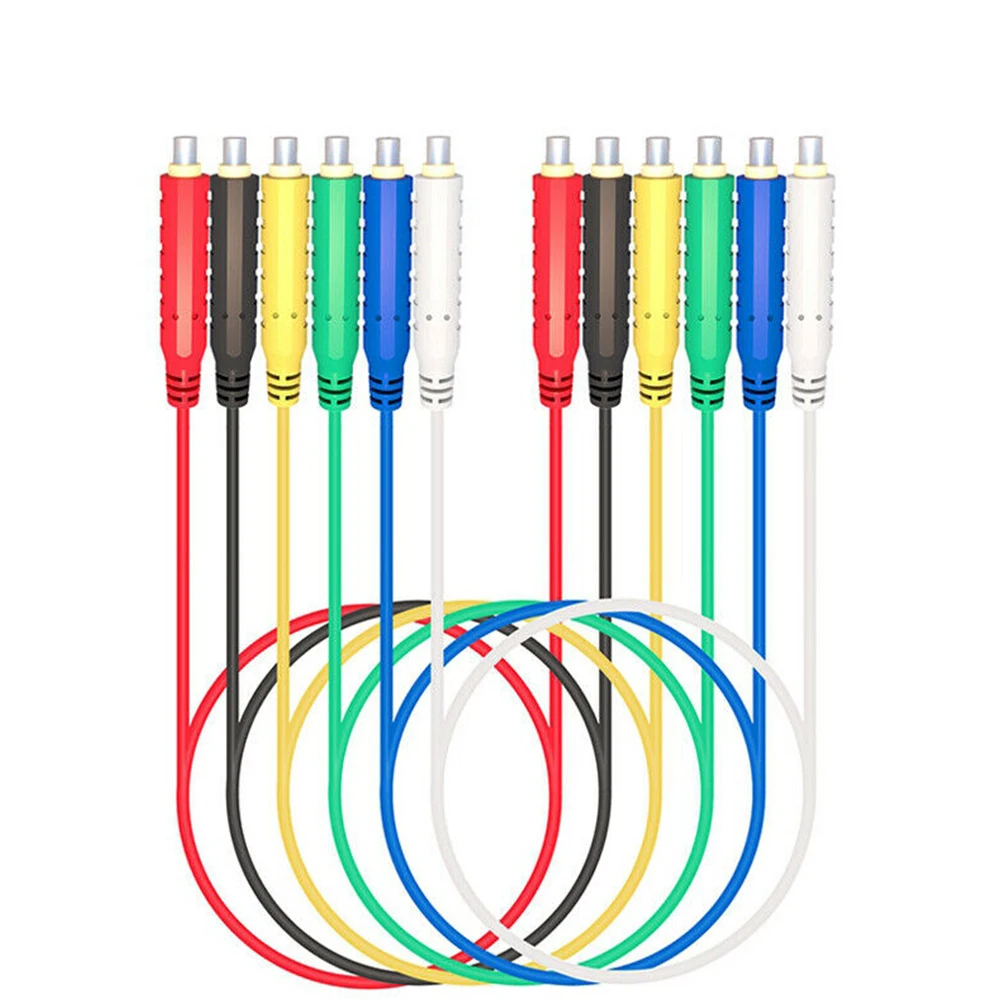 

6 шт., магнитные испытательные выводы, 30 В переменного тока, 5 А, низкое напряжение, магнитные перемычки, Тестовые провода 20AWG, силиконовый мягкий гибкий кабель, 1 м, Электрический тест
